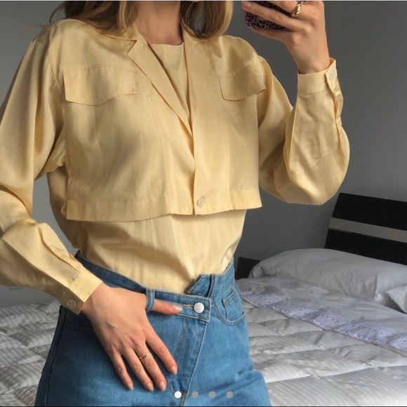 Vintage Tops - 1970’s Luxurious Vintage SILK Button-Up Blouse